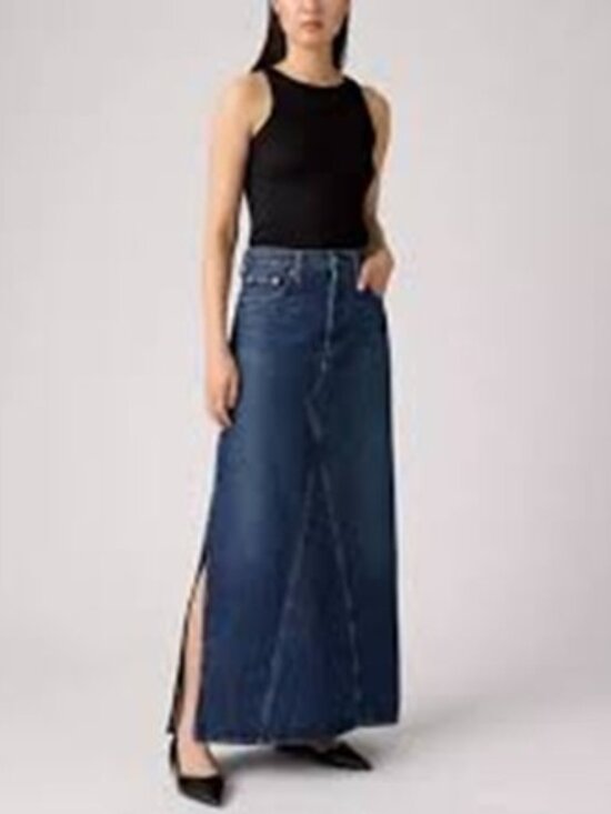Levi's Dresses & Skirts - Levi's Iconic Long Skirt, Dark Wash, Size 29, New with Tags